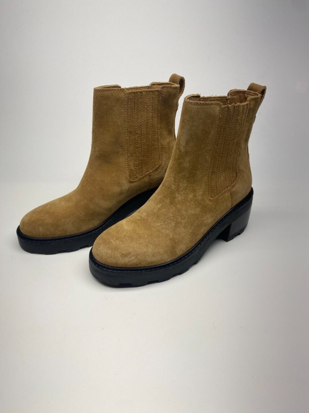 Madewell Women The Gwenda Platform Ankle Suede Boot  Sz 8.5